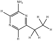 2-Amino-6-ethylpyrazine-d7 Struktur