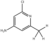 2-Chloro-6-(methyl-d3)-4-aminopyridine Struktur