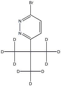 3-Bromo-6-(tert-butyl-d9)-pyridazine Struktur