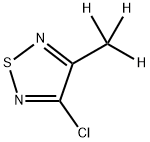 3-Chloro-4-(methyl-d3)-1,2,5-thiadiazole Struktur