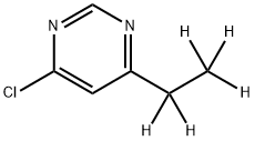 4-Chloro-6-(ethyl-d5)-pyrimidine Struktur