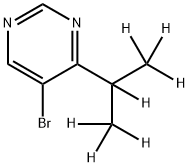 5-Bromo-4-(iso-propyl-d7)-pyrimidine Struktur