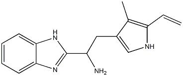 1-(1H-benzo[d]imidazol-2-yl)-2-(4-methyl-5-vinyl-1H-pyrrol-3-yl)ethanamine Struktur