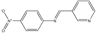 (4-nitrophenyl)(3-pyridinylmethylene)amine Struktur