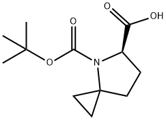 (R)-4-(TERT-BUTOXYCARBONYL)-4-AZASPIRO[2.4]HEPTANE-5-CARBOXYLIC ACID Struktur