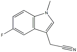 2-(5-fluoro-1-methyl-1H-indol-3-yl)acetonitrile Struktur