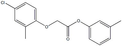 3-methylphenyl (4-chloro-2-methylphenoxy)acetate Struktur