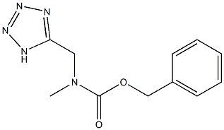 benzyl N-methyl-N-(1H-1,2,3,4-tetrazol-5-ylmethyl)carbamate Struktur