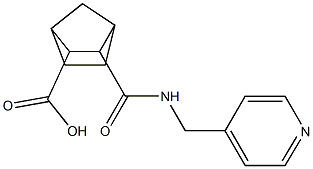 3-((pyridin-4-ylmethyl)carbamoyl)bicyclo[2.2.1]heptane-2-carboxylic acid Struktur