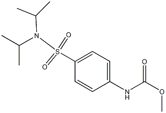 methyl (4-(N,N-diisopropylsulfamoyl)phenyl)carbamate Struktur