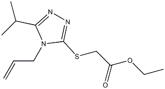 ethyl 2-((4-allyl-5-isopropyl-4H-1,2,4-triazol-3-yl)thio)acetate Struktur