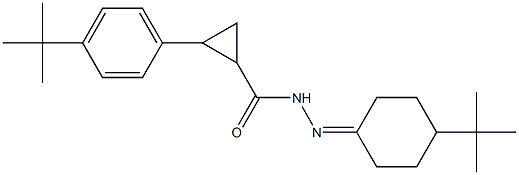 N'-(4-(tert-butyl)cyclohexylidene)-2-(4-(tert-butyl)phenyl)cyclopropanecarbohydrazide Struktur