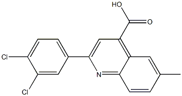 2-(3,4-dichlorophenyl)-6-methylquinoline-4-carboxylic acid Struktur