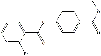 4-(methoxycarbonyl)phenyl 2-bromobenzoate Struktur