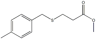 methyl 3-((4-methylbenzyl)thio)propanoate Struktur