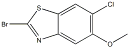 2-Bromo-6-chloro-5-methoxy-benzothiazole Struktur