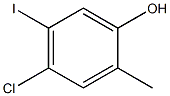 4-Chloro-5-iodo-2-methyl-phenol Struktur