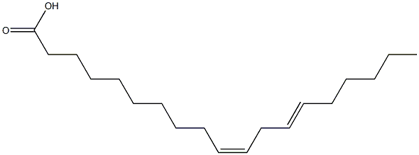 cis-10,13-Nonadecadienoic acid Struktur