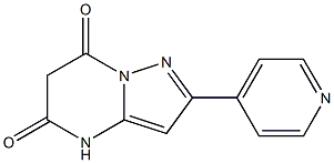 2-(pyridin-4-yl)pyrazolo[1,5-a]pyrimidine-5,7(4H,6H)-dione Struktur