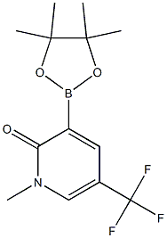 1-methyl-3-(4,4,5,5-tetramethyl-1,3,2-dioxaborolan-2-yl)-5-(trifluoromethyl)pyridin-2(1H)-one Struktur