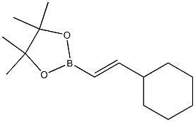 2-(2-cyclohexylvinyl)-4,4,5,5-tetramethyl-1,3,2-dioxaborolane Struktur