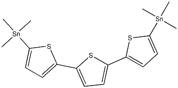 2-(trimethylstannyl)-5-(5-(5-(trimethylstannyl)thiophen-2-yl)thiophen-2-yl)thiophene Struktur