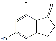 7-fluoro-5-hydroxy-1-indanone Struktur