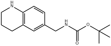 tert-Butyl N-(1,2,3,4-tetrahydroquinolin-6-ylmethyl)carbamate Struktur