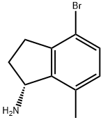 (1R)-4-BROMO-7-METHYLINDANYLAMINE Struktur