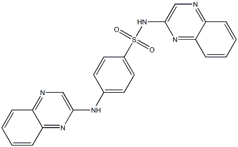 N-(Quinoxalin-2-yl)-4-(quinoxalin-2-ylamino)benzenesulfonamide Struktur