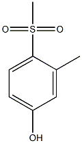 3-methyl-4-(methylsulfonyl)phenol Struktur