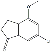 6-Chloro-4-methoxy-1-indanone Struktur