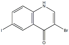 3-Bromo-6-iodo-1H-quinolin-4-one Struktur