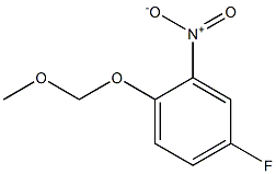 4-Fluoro-1-methoxymethoxy-2-nitro-benzene Struktur