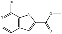 Methyl 7-bromothieno[2,3-c]pyridine-2-carboxylate Struktur