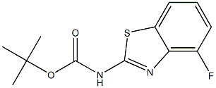 (4-Fluoro-benzothiazol-2-yl)-carbamic acid tert-butyl ester Struktur