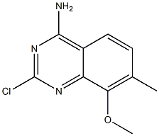 2-Chloro-8-methoxy-7-methyl-quinazolin-4-ylamine Struktur