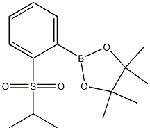 2-(2-(isopropylsulfonyl)phenyl)-4,4,5,5-tetramethyl-1,3,2-dioxaborolane Struktur