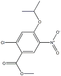 methyl 2-chloro-4-isopropoxy-5-nitrobenzoate Struktur