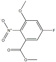 5-Fluoro-3-methoxy-2-nitro-benzoic acid methyl ester Struktur