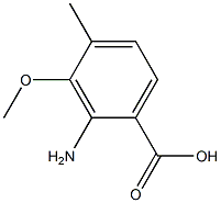 2-Amino-3-methoxy-4-methyl-benzoic acid Struktur