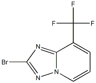 2-Bromo-8-trifluoromethyl-[1,2,4]triazolo[1,5-a]pyridine Struktur