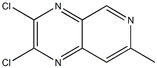 2,3-dichloro-7-methylpyrido[4,3-b]pyrazine Struktur