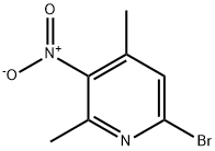 6-Bromo-2,4-dimethyl-3-nitro-pyridine Struktur