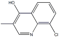 8-Chloro-3-methyl-quinolin-4-ol Struktur