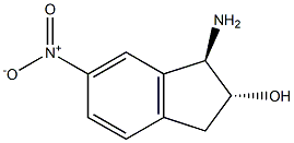 (1R,2R)-1-amino-6-nitro-2,3-dihydro-1H-inden-2-ol Struktur