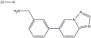 (3-([1,2,4]triazolo[1,5-a]pyridin-6-yl)phenyl)methanamine hydrochloride Struktur