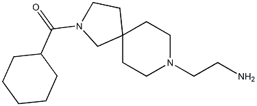 (8-(2-aminoethyl)-2,8-diazaspiro[4.5]decan-2-yl)(cyclohexyl)methanone Struktur