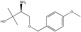 (S)-3-amino-4-(4-methoxybenzyloxy)-2-methylbutan-2-ol Struktur