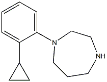 1-(2-cyclopropylphenyl)-1,4-diazepane Struktur